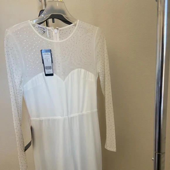 Embellished illusion jumpsuit